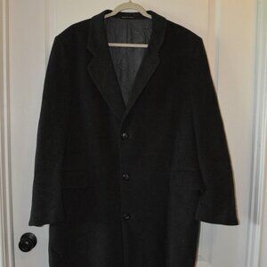 Di Benedetto Imported Cashmere Blend Wool Trench Coat Men's sz 44R